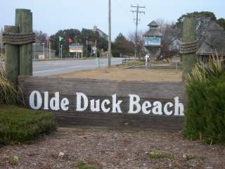 Olde Duck Beach subdivision sign